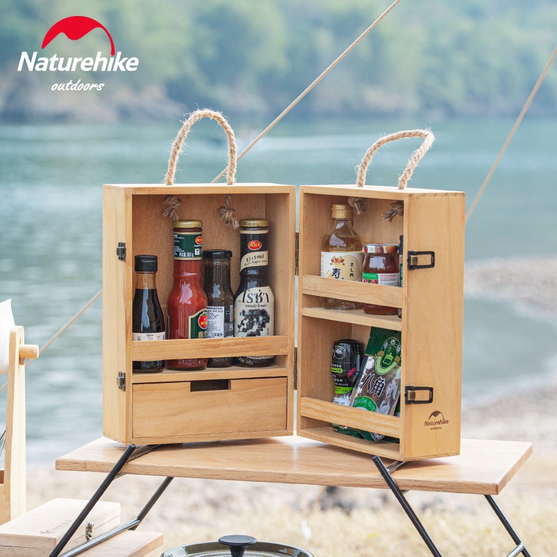 Naturehike Outdoor Multi-layer Seasoning Cabinet Picnic Supplies Spice Box Portable Barbecue Picnic Equipment Picnic Storage Box