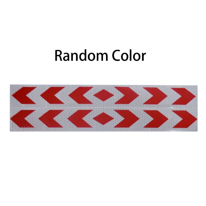 2 Pcs Reflective Safety Warning Signs Tape PP Stickers Strong Adhesive Waterproof High Visibility For Truck Car Motorcycles