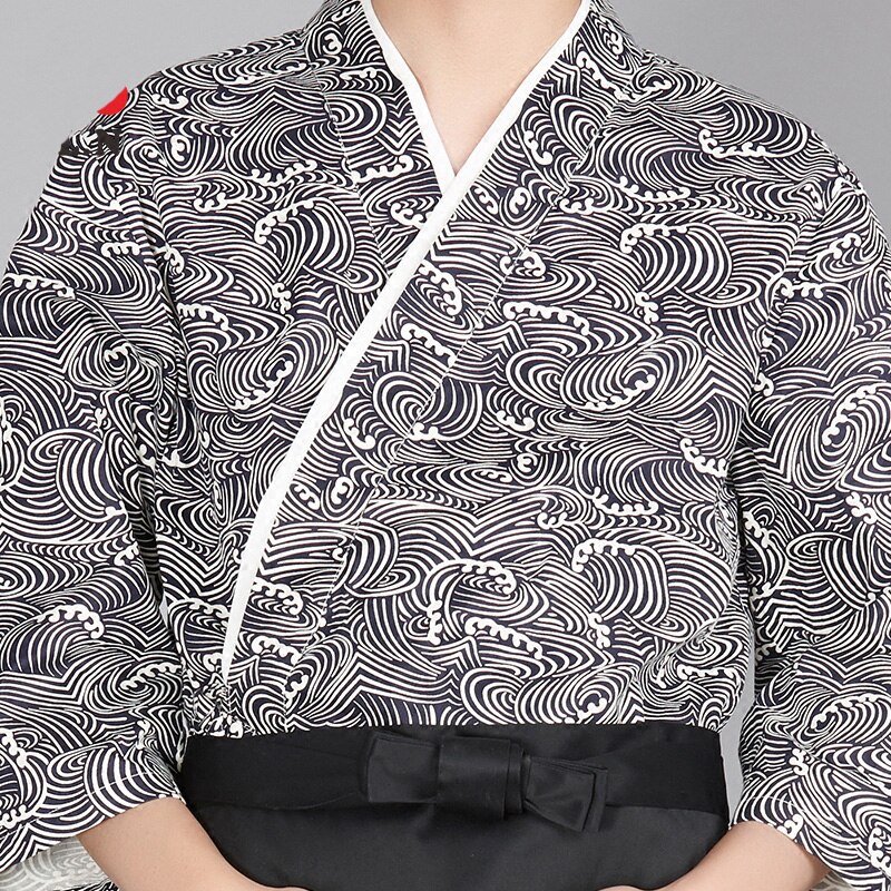 nuovo Giappone Sushi abbigliamento unisex cotone cibo Giapponese uniforme di servizio nuvola modello chef