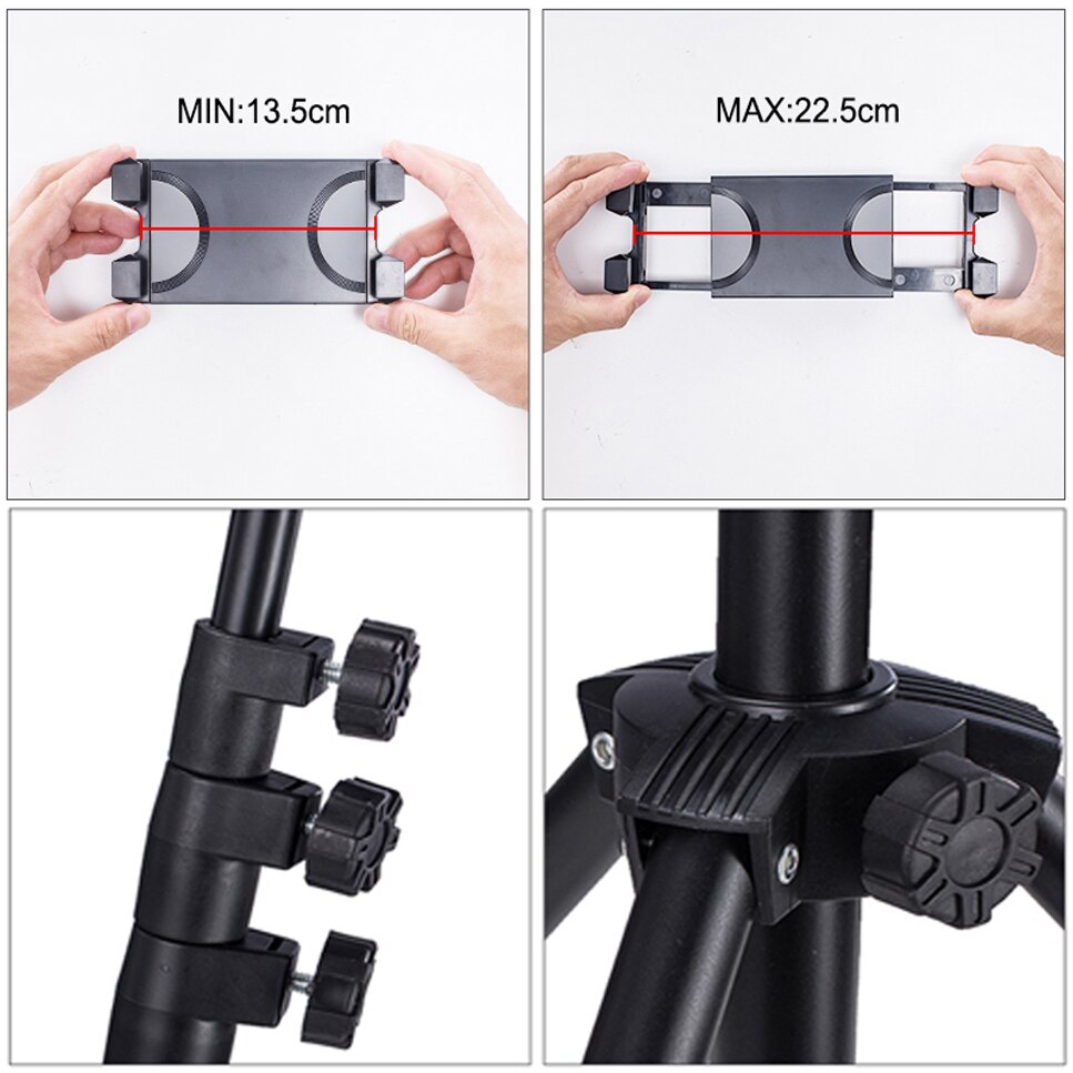 Soporte de trípode ajustable para Tablet, soporte para Tablet de 5 a 12,9 pulgadas, soporte de trípode para IPAD Air Pro 12,9