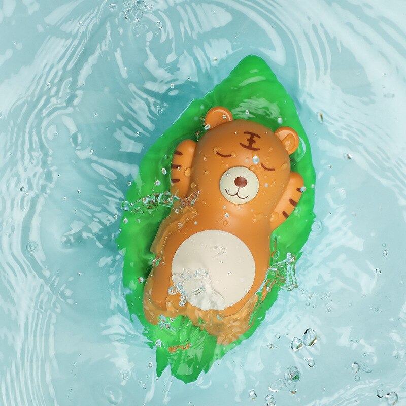 1PCS Cute Cartoon Animal Bath Toy for Baby Beach Pool Wound-up Chain Clockwork Kids Toy Baby Shower Interactive Toys for Kids: Style19