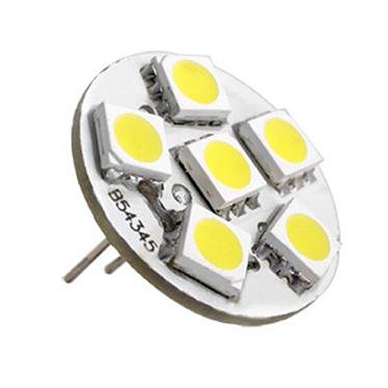 6 SMD LED Lamp G4 12V DC Spot Light Bulb Warm White: Default Title