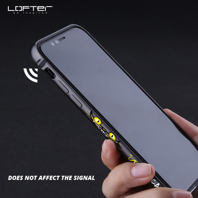 Lofter luxo telefone capa para iphone x xs caso de alumínio pára-choques para iphone x bonito animal capa para iphone x estilo europeu