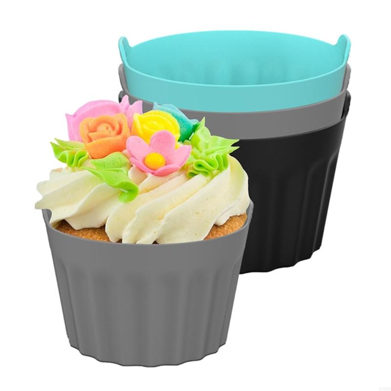 E8BD -set 2 grote dikke kopjes voor luchtfritenten Handige siliconen eieren kookvormen