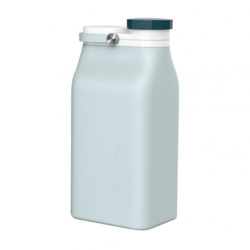 400/600Ml Siliconen Melk Water Fles Drinkware Voor Camping Wandelen Inklapbare Oprolbaar Lekvrije Buitensporten Fles Water: Blue 600ml