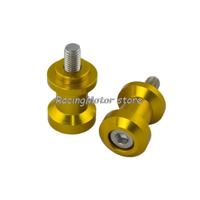 Motocicleta cnc 6mm frame stands parafusos sliders swingarm carretéis slider m6 para yamaha YZF