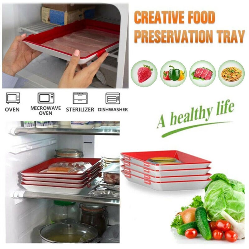 Newest Healthy Food Preservation Tray Storage Container Set Kitchen Tool