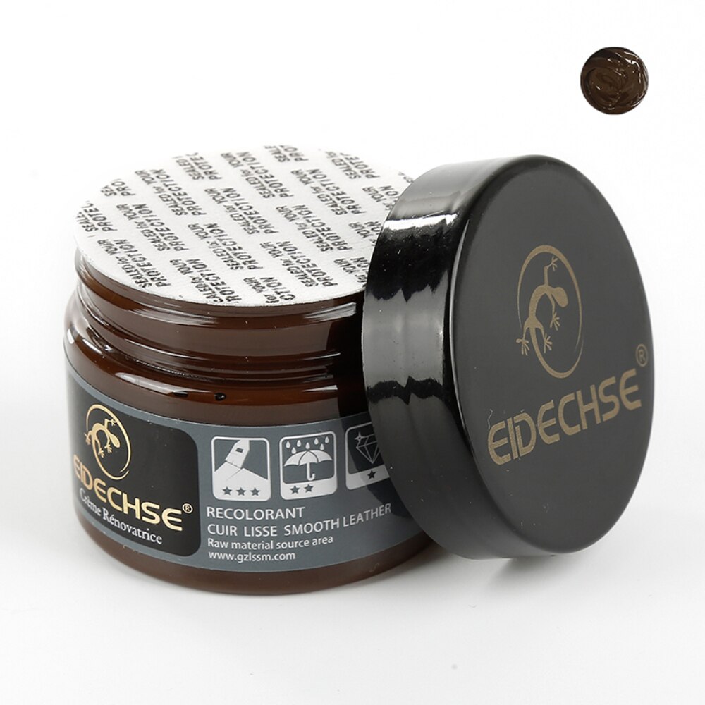 Kit de reparación de cuero líquido para coche, herramienta de reparación de cuero líquido, asiento automático, abrigos, agujeros, grietas para arañazos, 50ML: brown
