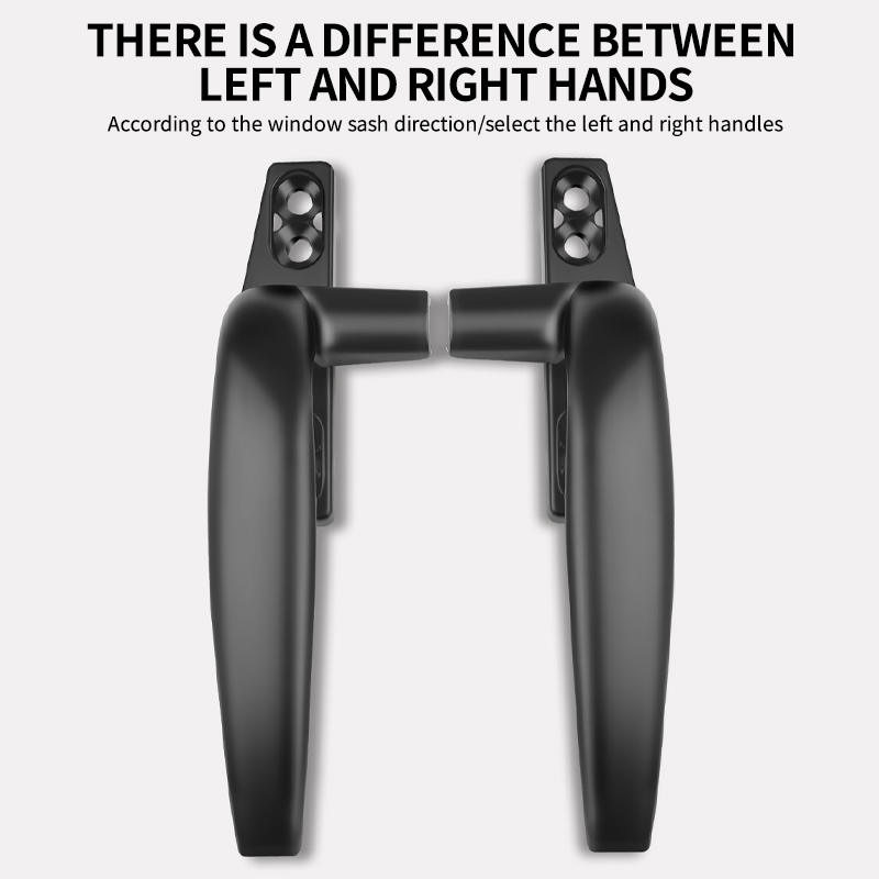 Vindueshåndtag i aluminiumslegering med låse, nøglelåsning med låse, børnesikkerhedsdørhåndtag, skydevindueshåndtag til vinduer