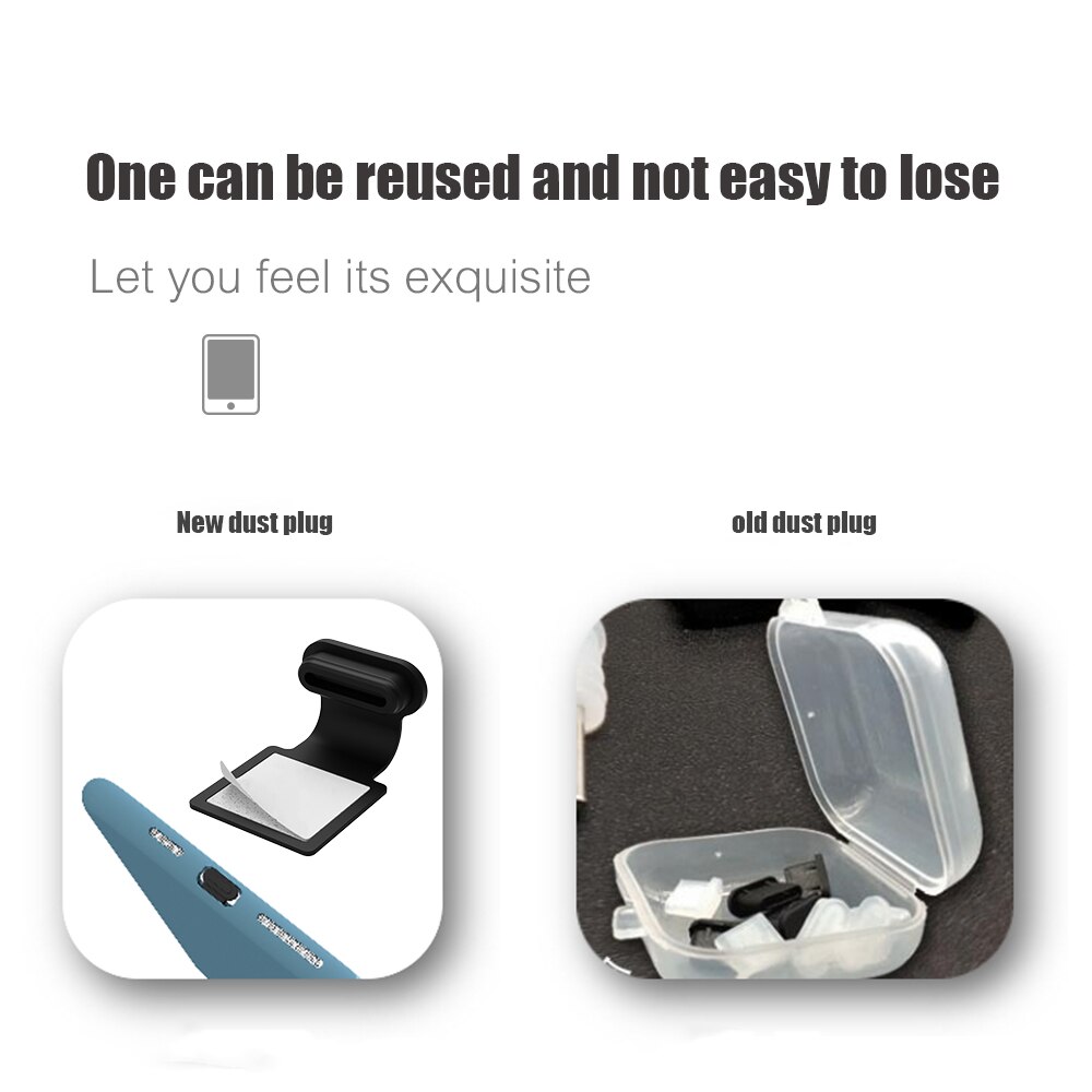 Prise anti-poussière de téléphone en Silicone, anti-perte, Port de chargement micro USB type-c, housse de protection anti-poussière pour iPhone