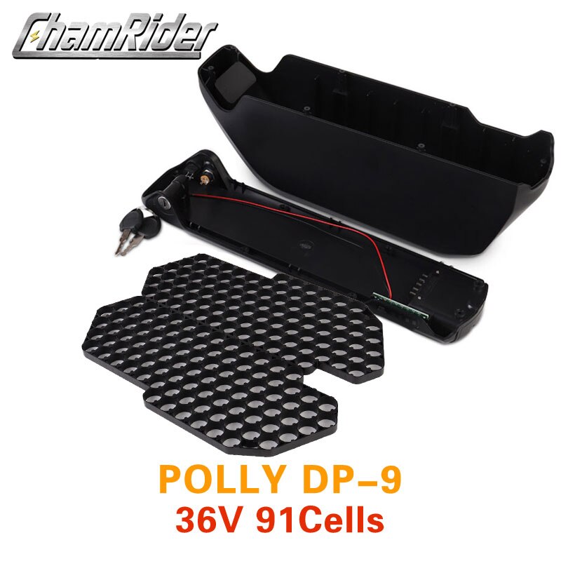 Batterijbehuizing voor Polly DP-9 Down Tube Downtube 13S 7P 10S 9P 14S 6P Max. belasting 91 18650 cellen, 36V, 48V, 52V: Light Grey