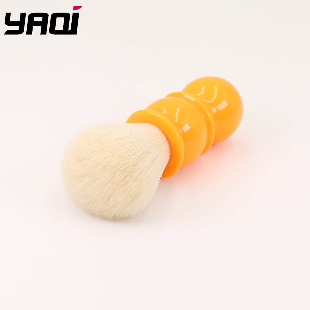 Yaqi 22mm Soft Cashmere Synthetic Hair Orange Handle Shaving Brushes