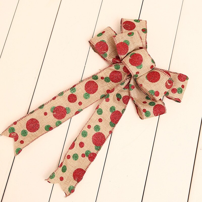 10 rolek rustykalna juta świąteczna wstążka z kreskówkowym łoś nadruk płatek śniegu dla majsterkowiczów prezent rzemiosła zawijanie dekoracje na choinkę