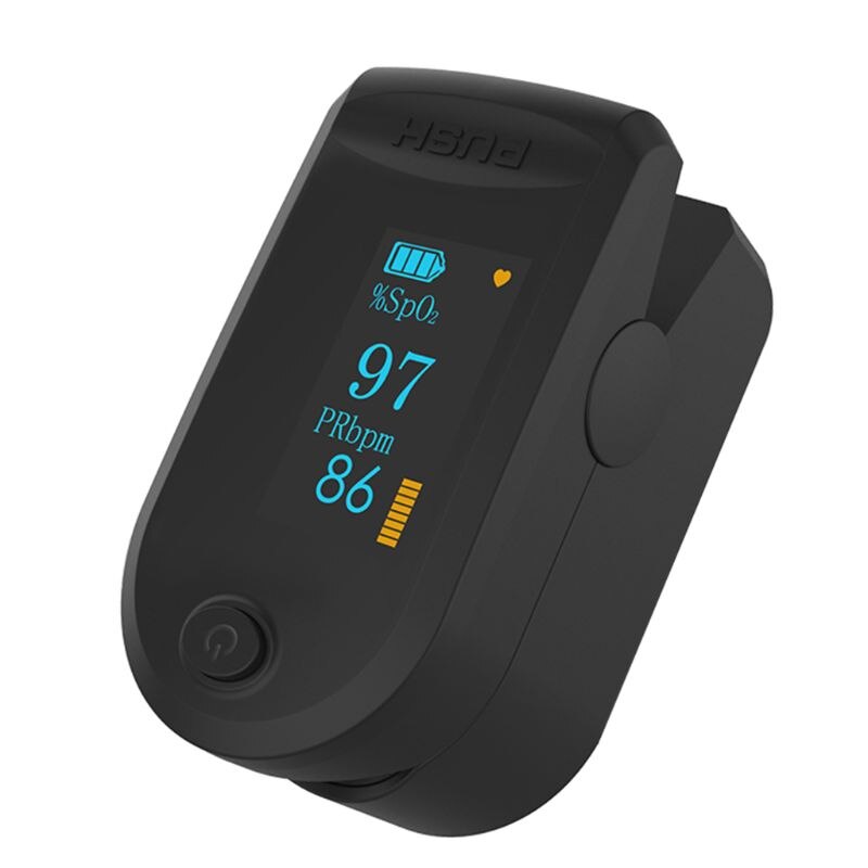 Pulse oximeter fingertips, large LED display pulse oximeter finger blood oxygen saturation monitor