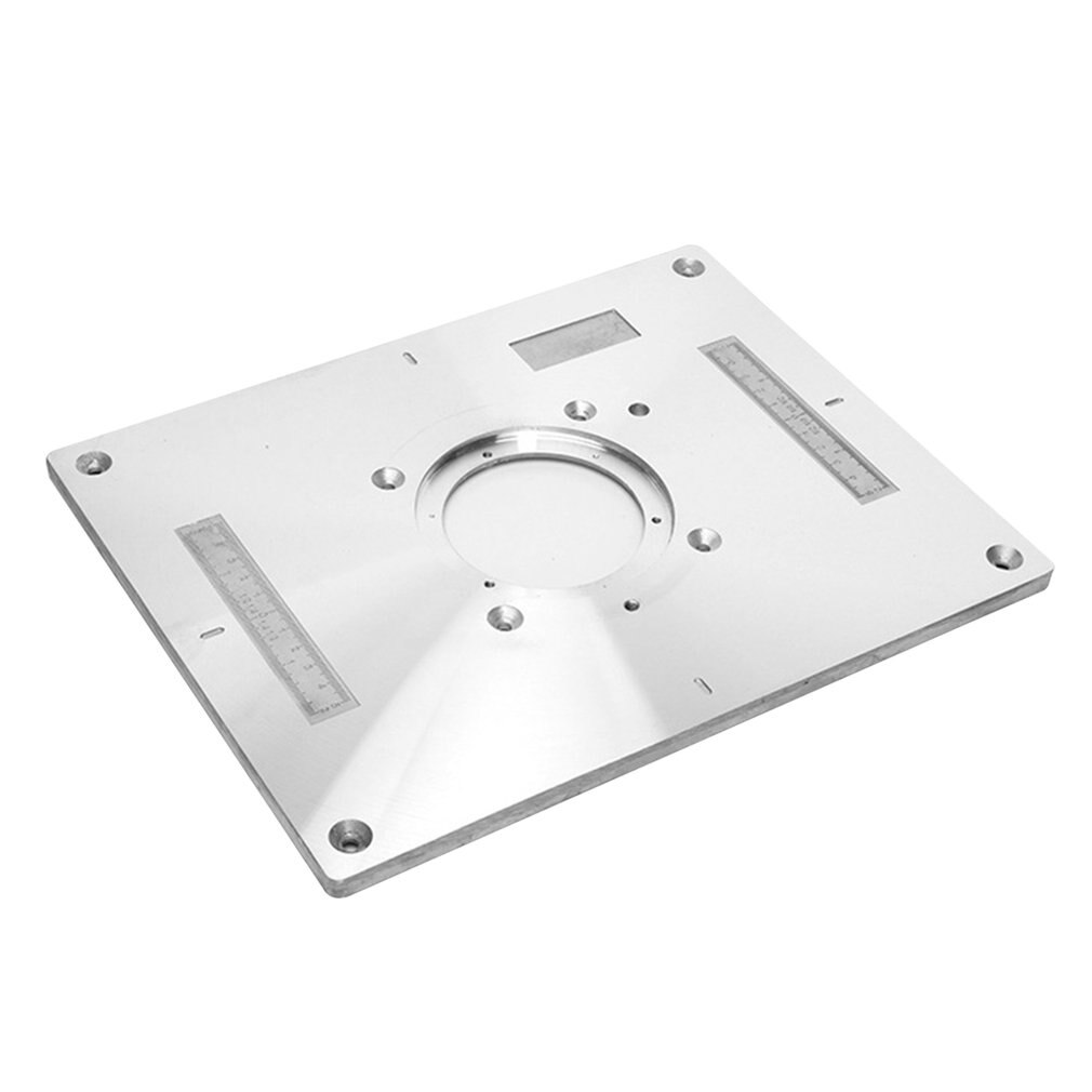 Woodworking Bench Router Plate Multi-functional Aluminum Alloy Router Table Insert Plate Trimmer Engraving Machine