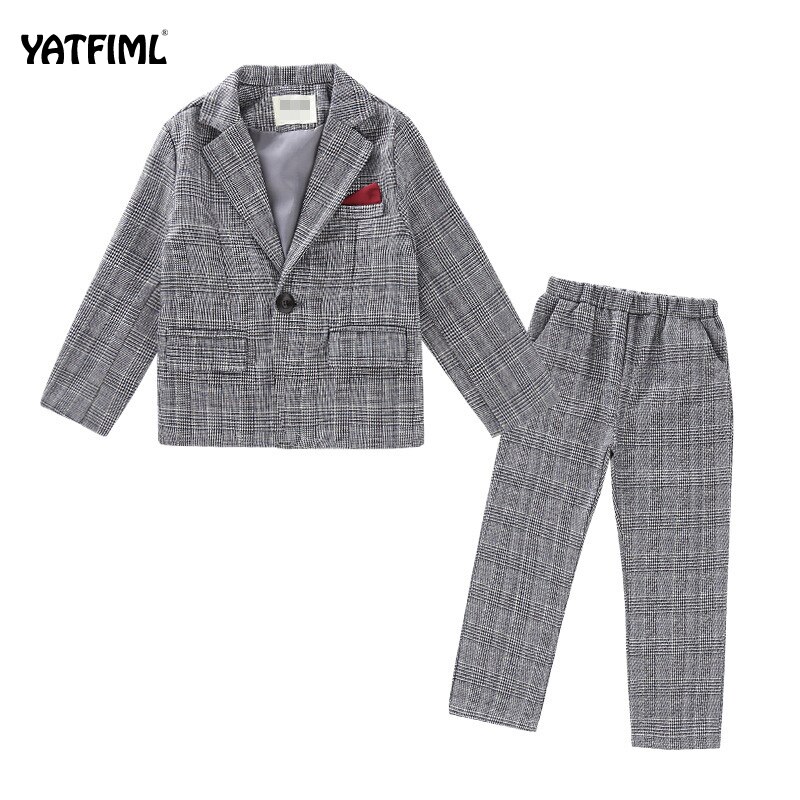 YATFIML Vestiti vestiti delle ragazze per I Bambini di nozze Vento Britannico Di Compleanno delle ragazze del Vestito vestiti Dei Bambini del vestito 2 PEZZI