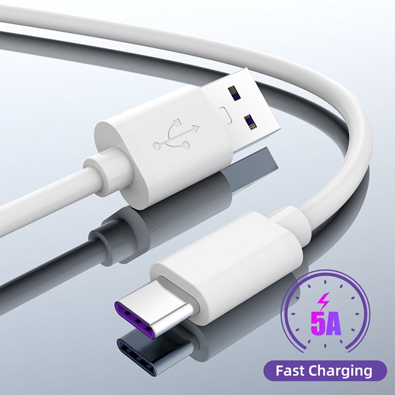 5A 3A Type C Cable Super Fast Charge USB C Cable QC 3.0 2.0 Rapid Charging Wire SuperCharge Phone Cord for Huawei Honor Xiaomi