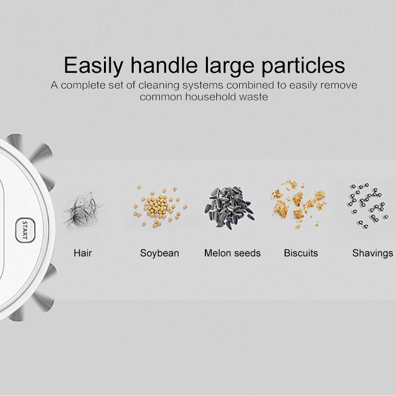 Mini Smart Robot Vacuum Cleaner Auto Cleaning Microfiber Mop Floor Sweeper Tool Household Cleaning Rechargeable