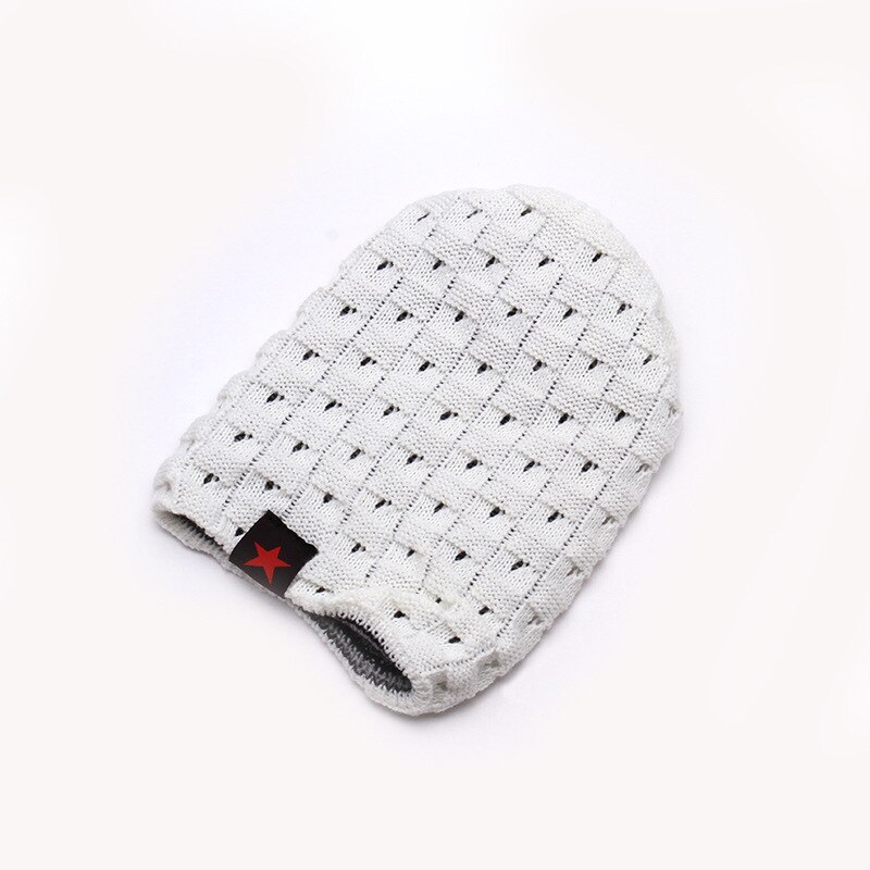 Invierno de los Hombres Calientes estrella cráneo grueso sombrero de las mujeres de punto gorro Reversible Baggy Snow Cap hombre capuchón de gran tamaño Causal Accesorios
