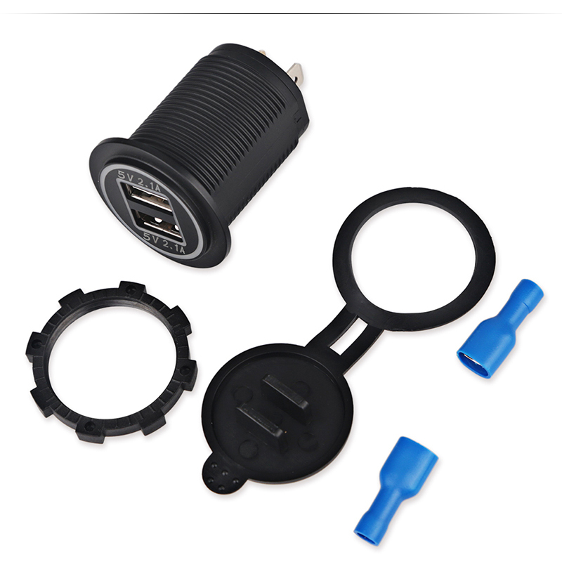Wasser 12V 24V Dual USB Buchse Auto Ladegerät Für Motorrad Auto Lkw Wasserdichte praktisch Ladegerät Für Iphone
