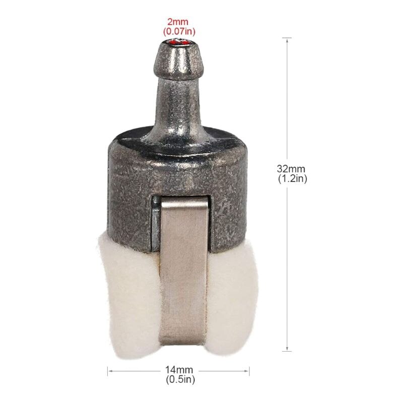 Reemplazo de pastilla de filtro de combustible de Gas para motosierra Echo 13120507320, accesorios de reemplazo de filtros de combustible, 7 Uds.
