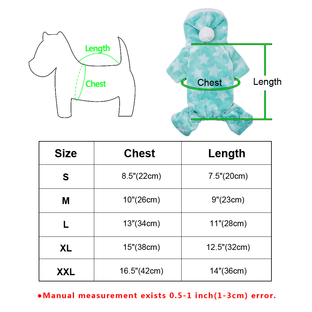 Vêtements doux pour chiens, polaire, chiot, Chihuahua, manteau d'hiver pour chat, combinaison, Costume pour chien, pyjama à capuche pour petits et moyens chiens