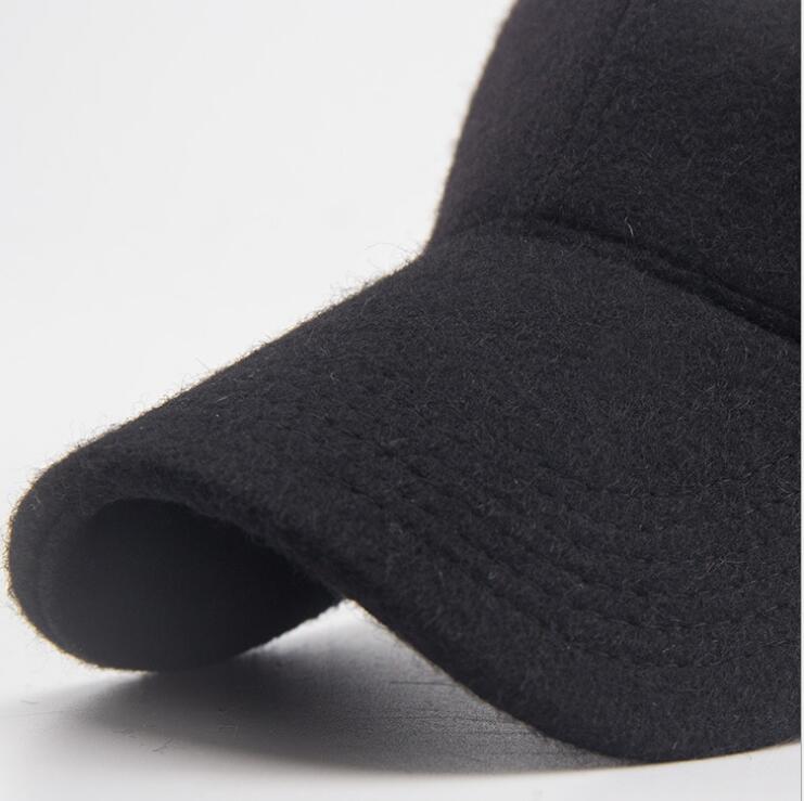 Seioum Herfst Winter Wol Baseball Cap Mannen Vrouwen Outdoor Sport Caps Snapbacks Bone Caps