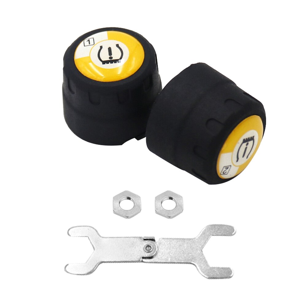 Draadloze  bt 4.0tpms -bandenspanningscontrolesysteemkit met energiezuinige mobiele telefoon-app voor detectie van de bandenspanning van motorfietsen