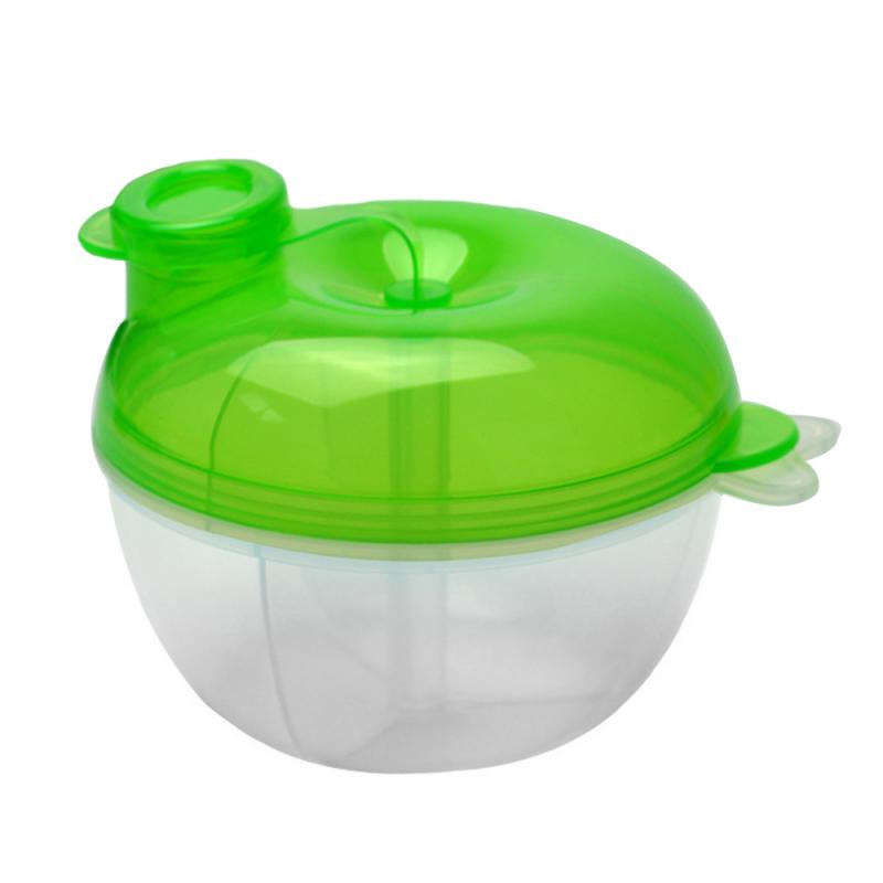 Three-Layer Milk Powder Box Baby Milk Powder Storage Box Pumpkin Apple Shape Portable Baby Leak-Proof Milk Powder Box: 04