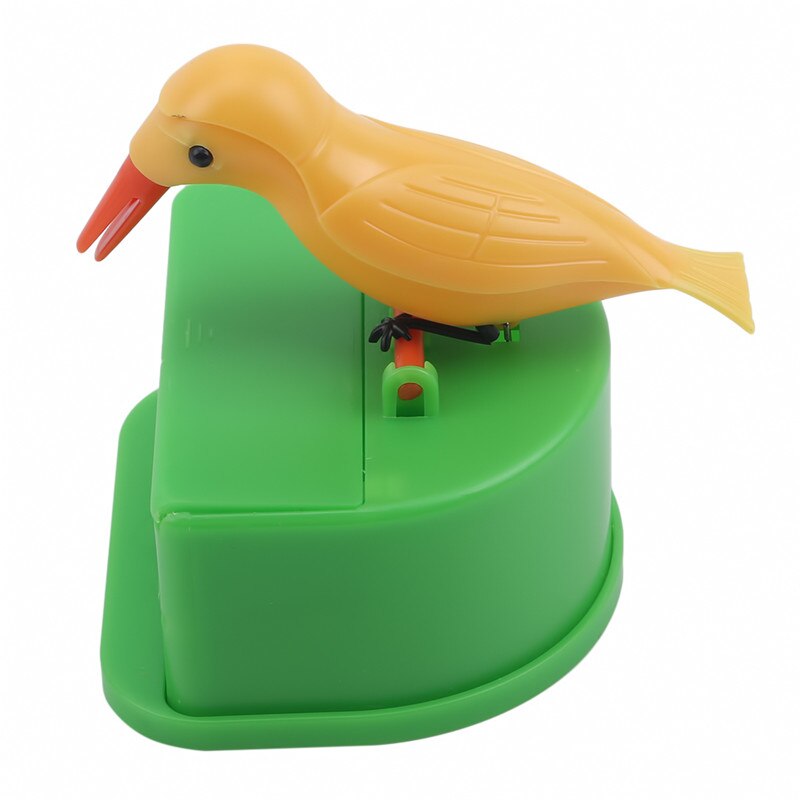 Tandenstokers Houder Leuke Hummingbird Dispenser Gag Cleaning Tanden Secret Stash Tandenstokers Tandenstoker Case: yellow green