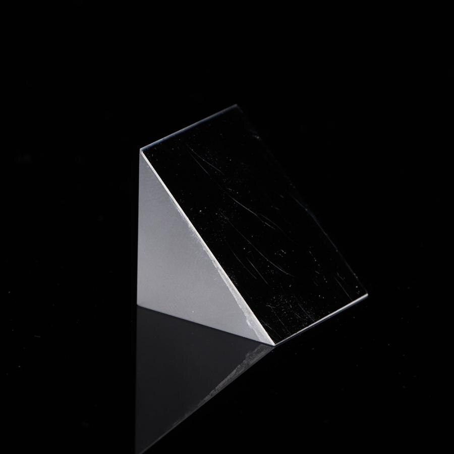 Triangular Prism K9 Optical Glass Triangular Prism for Teaching Tool 15x15x15mm