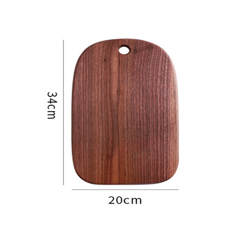 Solid wood breadboard black walnut chopping board Chopping board chopping board wooden dish pizza board bread board: a