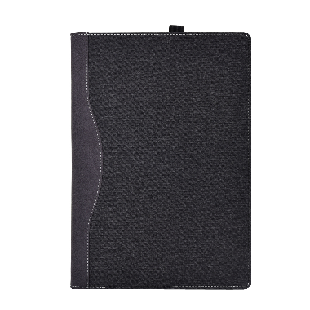 Detachable Case For Hp Pavilion 14" Laptop Sleeve Cover For Hp Pavilion X360 Convertible 14 Inch PU Leather Protective Case: Dark grey