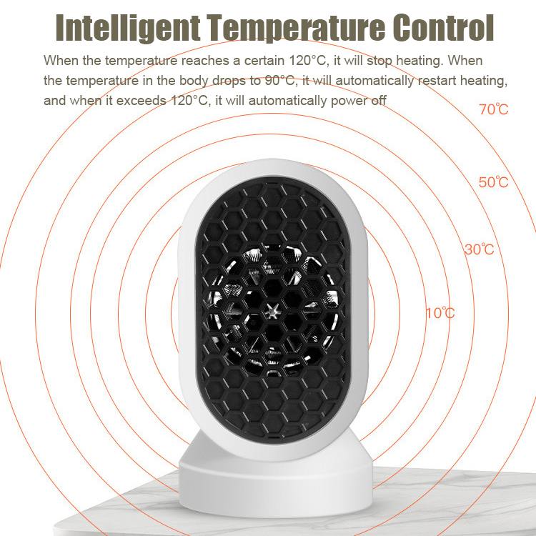 Mini Electric Heater Portable Home Heating Fan 600W Miniature Low Power Small Sun Heating Machine Low Noise Warm Air Blower