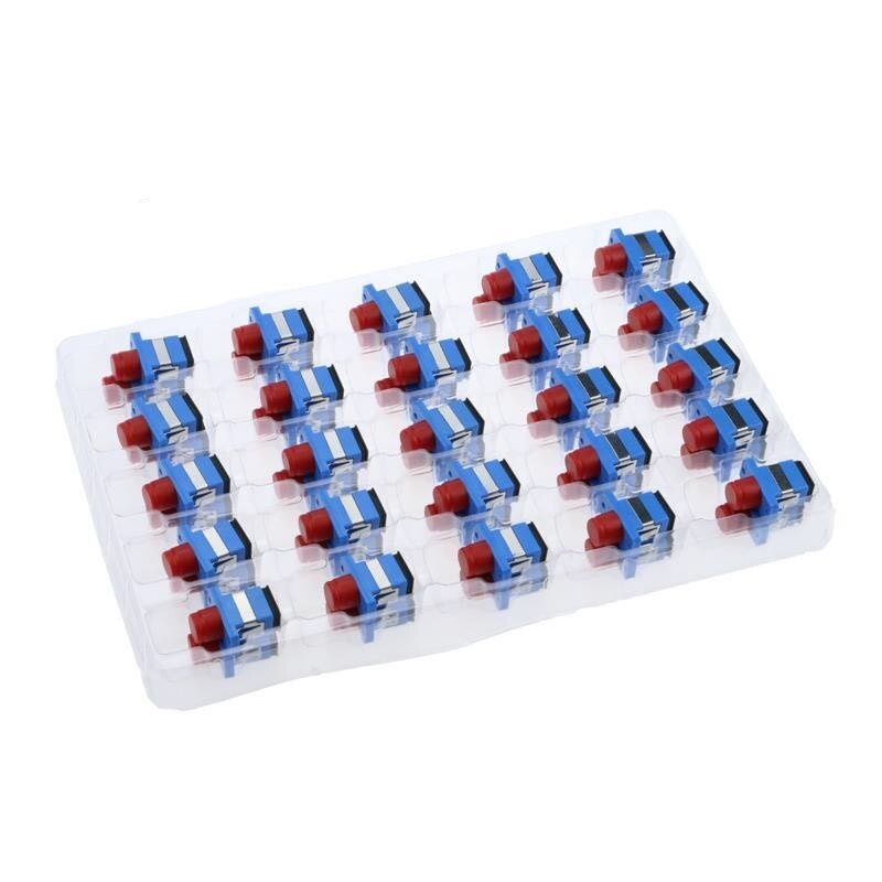 100pcs SC FC fiber optic adapter SM SC-FC FC-SCUPC APC Simplex single-mode coupler ftth connector ELINK IL<0.2db