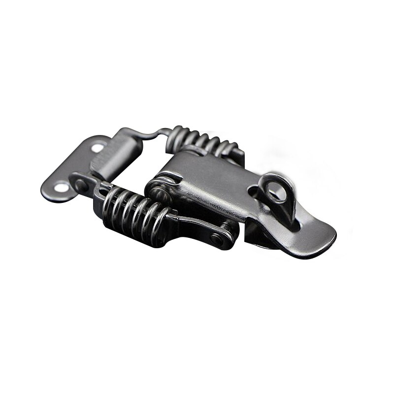 Cabinet Lock Box Hasp Case Iron Spring 67*24 Toggle Locks For Drawer Gate Door Furniture Hardware: Silver