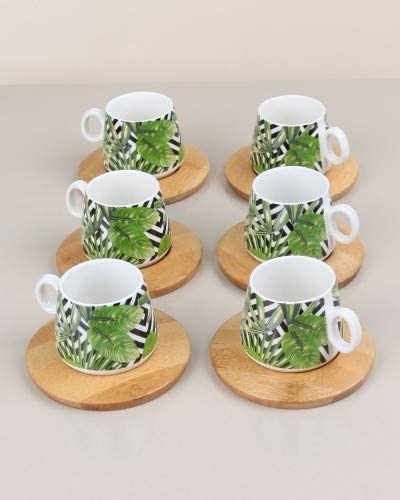 Bambum Fidan 6-Person Kaffee Tasse einstellen, für Heimat, besondere , , türkische Kaffee setzt, Kreative Elegante