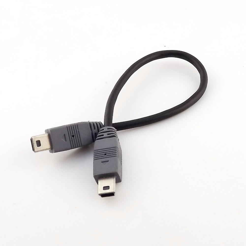 1 stücke Mini USB Typ B Stecker Auf Stecker 5 Pin Converter OTG Sync Adapter Blei Daten Kabel 20 cm