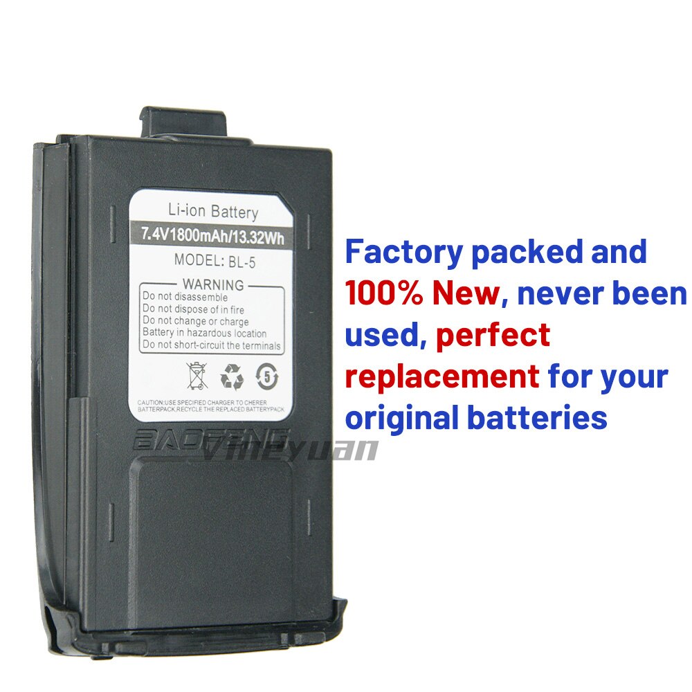 Original Batterie 1800mAh 7,4 V Li-Ion Batterie Für Baofeng GT-3 GT-3TP GT3 GT3TP &Ampere; GT-3 markieren-II markieren-III zwei Weg Radio