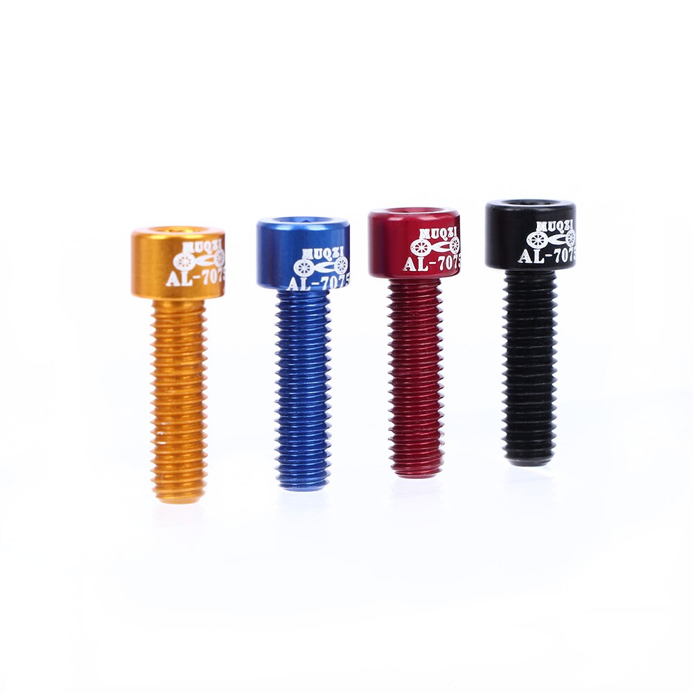4 stks/set 7075 Aluminium M5 * 17 MM Fiets Stuurpen Schroeven Bolt Bergweg Vouwfiets Handvat Riser schroef