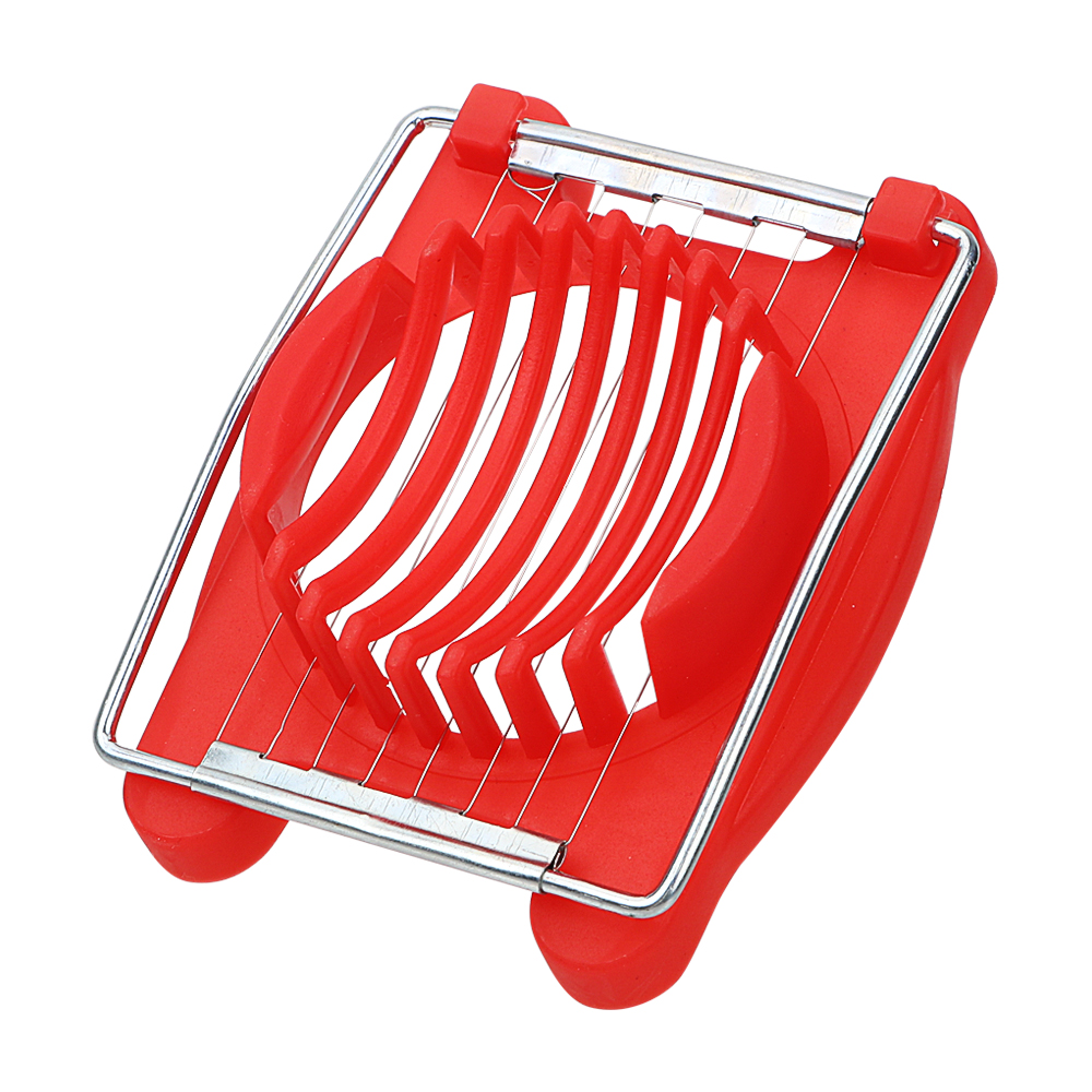 HILIFE Manual Food Processors Egg Slicers Chopper Staainless Steel Fruit Cutter Egg Tools Kitchen Tools Gadgets: Red
