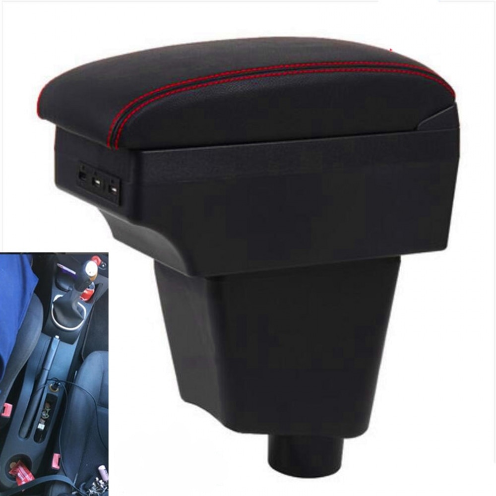 Boîte universelle d'accoudoir double face avec USB pour Renault Clio 3, Captur, accessoires de modification pour la console centrale de voiture
