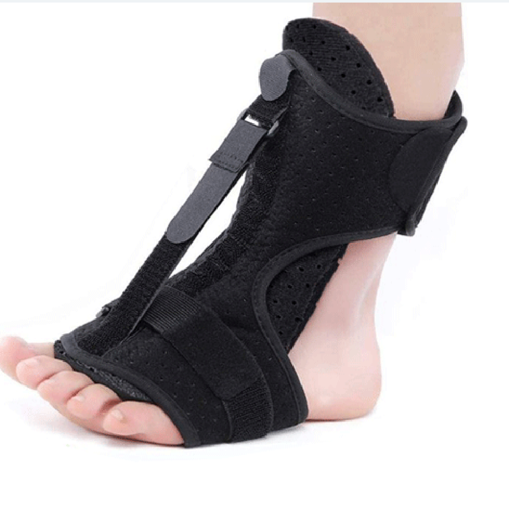 Tå valgus justerbar plantar fasciitis nattfotskinne ortotisk seler elastisk rygg nattskinne fothelsetjenester
