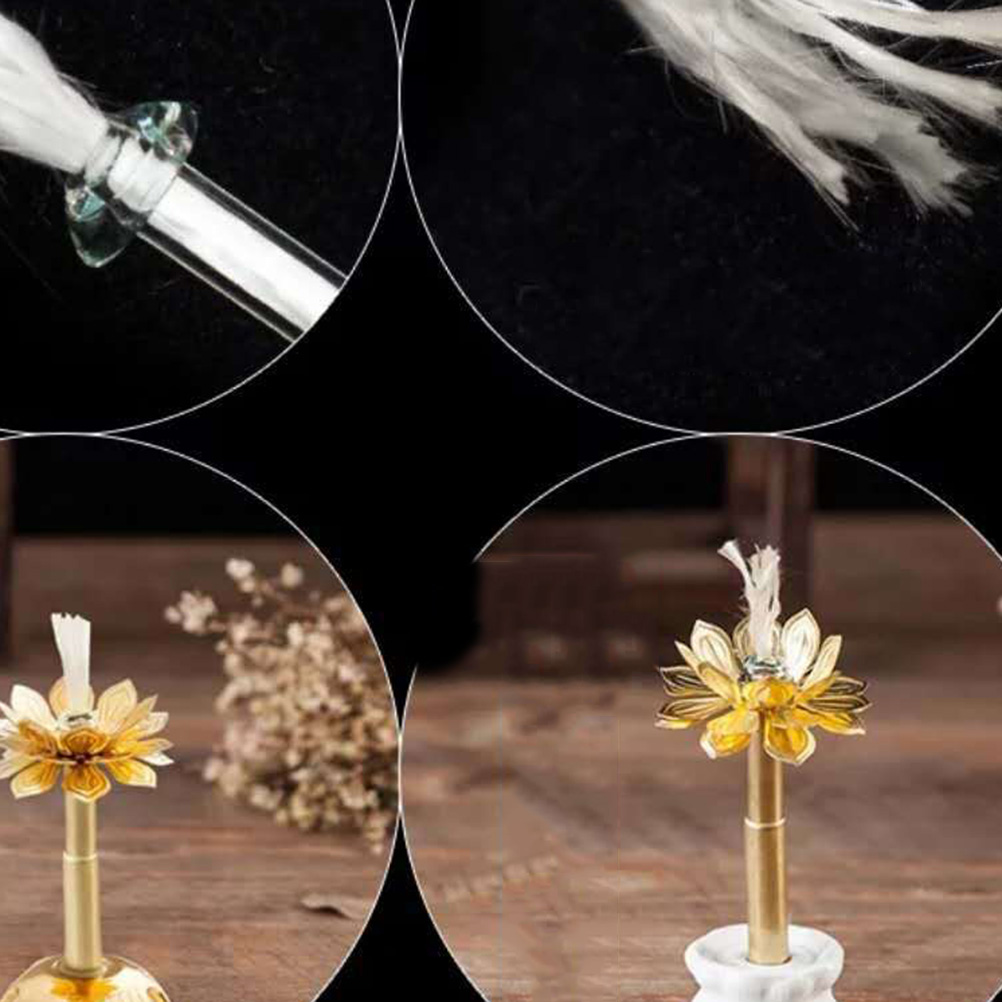 10pcs Fiberglass Wick Bottle Alcohol Oil Lamp Kerosene Burner Stove Wick Special Wick For Glass Fiber Butter Wick Lamp Holder