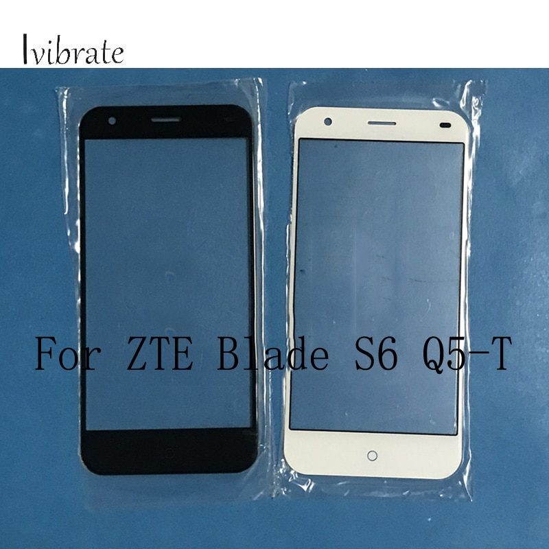 EEN + Voor ZTE Blade S6 Q5-T Touch Screen Blade S 6 Q5T Digitizer TouchScreen Glass panel Zonder Flex kabel Vervanging