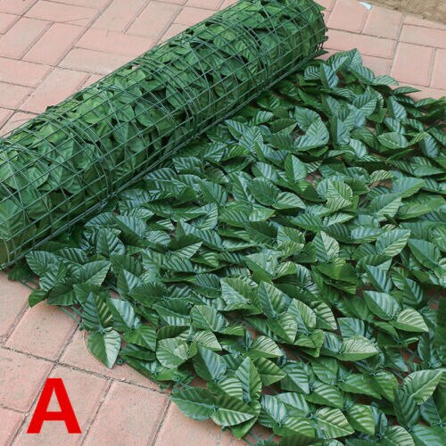 ✅Artificial Faux Ivy Leaf Privacy Fence Screen Garden Panels Outdoor Hedge: A / 0.5Mx1M