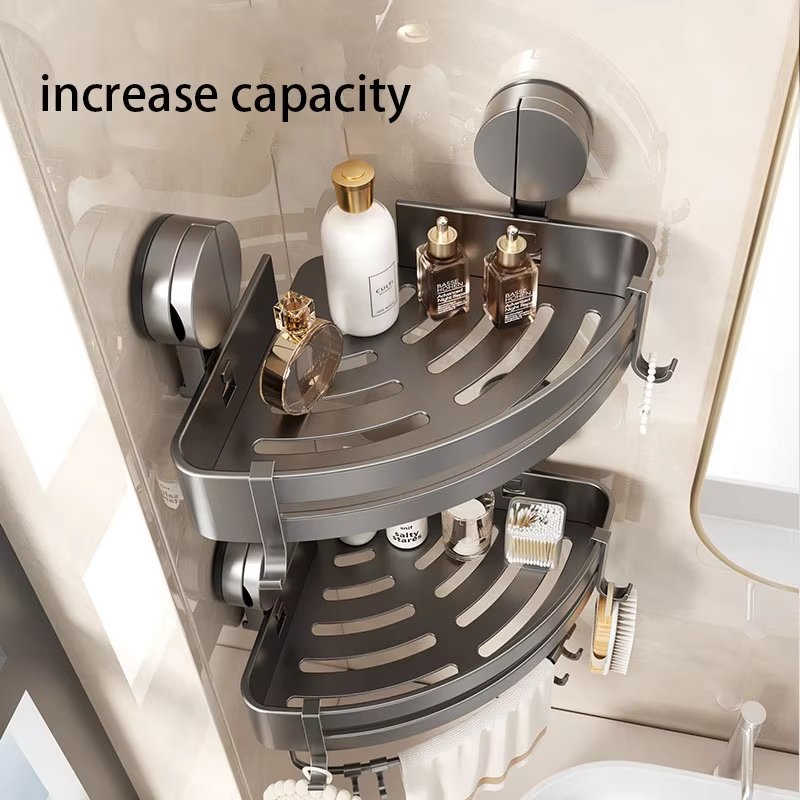 Badkamer Zuignap Type Opbergrek Zonder Ponsen Statiefrek Toilet Muur Hoek Muur Hangende Opbergplank