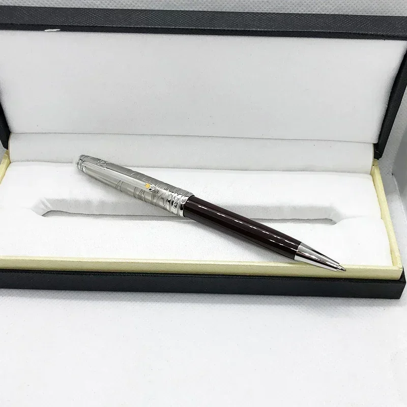 Bolígrafo pequeño Prince de lujo, suministros de oficina de Metal, fuente de Gel para escribir: BLANCO / efectivo
