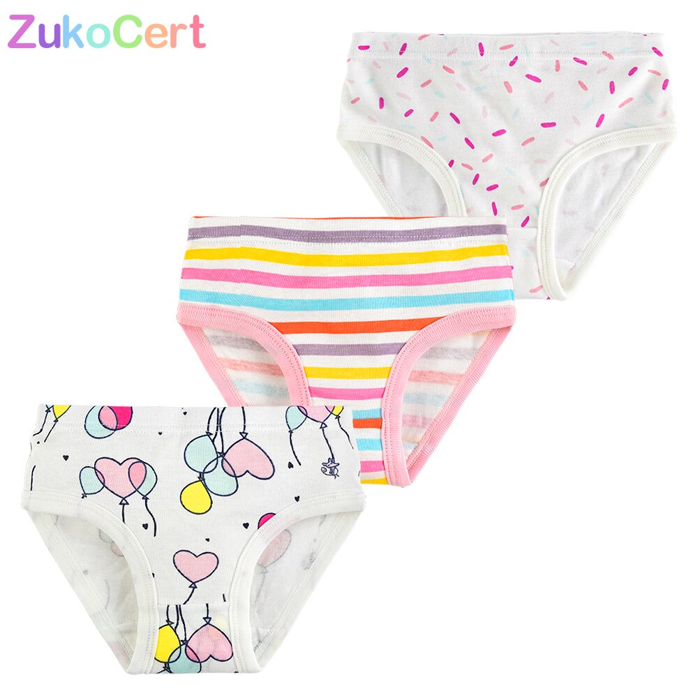 3 Stks/partij Kids Ondergoed Meisjes Kids Korte Slips Ondergoed Slips Katoenen Slipje Leuke Cartoon Kids Ondergoed