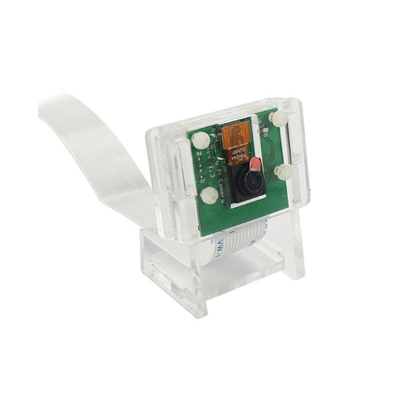1Set Transparant Acryl 5MP Camera Houder Clear Ondersteuning Beugel Case Voor Raspberry Pi 1-4 Voor V2 Officiële camera Accessoires Ki